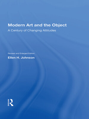 cover image of Modern Art and the Object